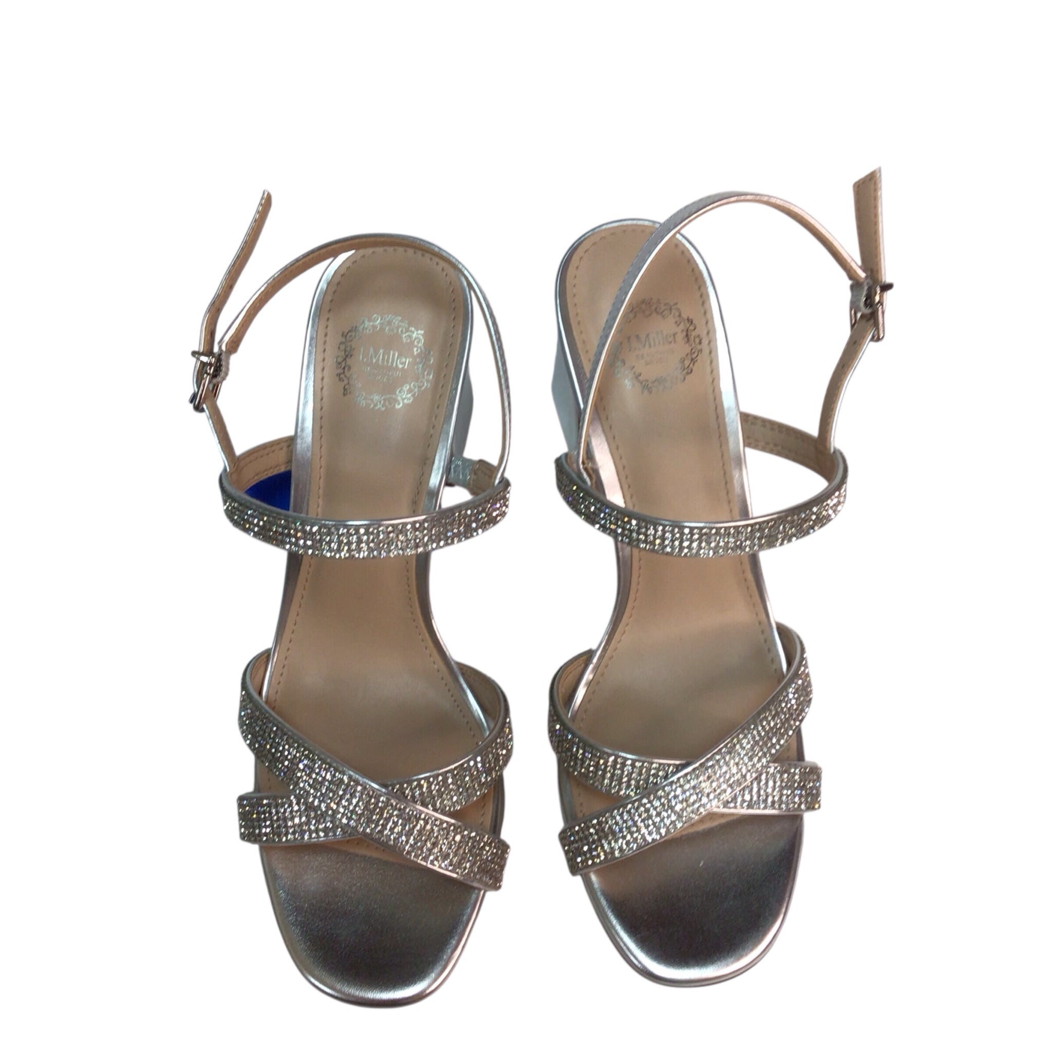 Nicole Miller Silver Heel Shoes Size 7