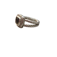 Load image into Gallery viewer, David Yurman Petite Albion Ring SS with Gemstone & Diamonds Size 6