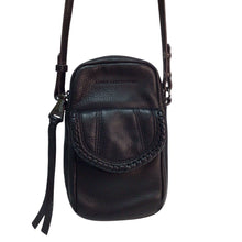 Load image into Gallery viewer, Aimee Kestenberg Leather Intention Phone Crossbody Bag  Wristlet Black