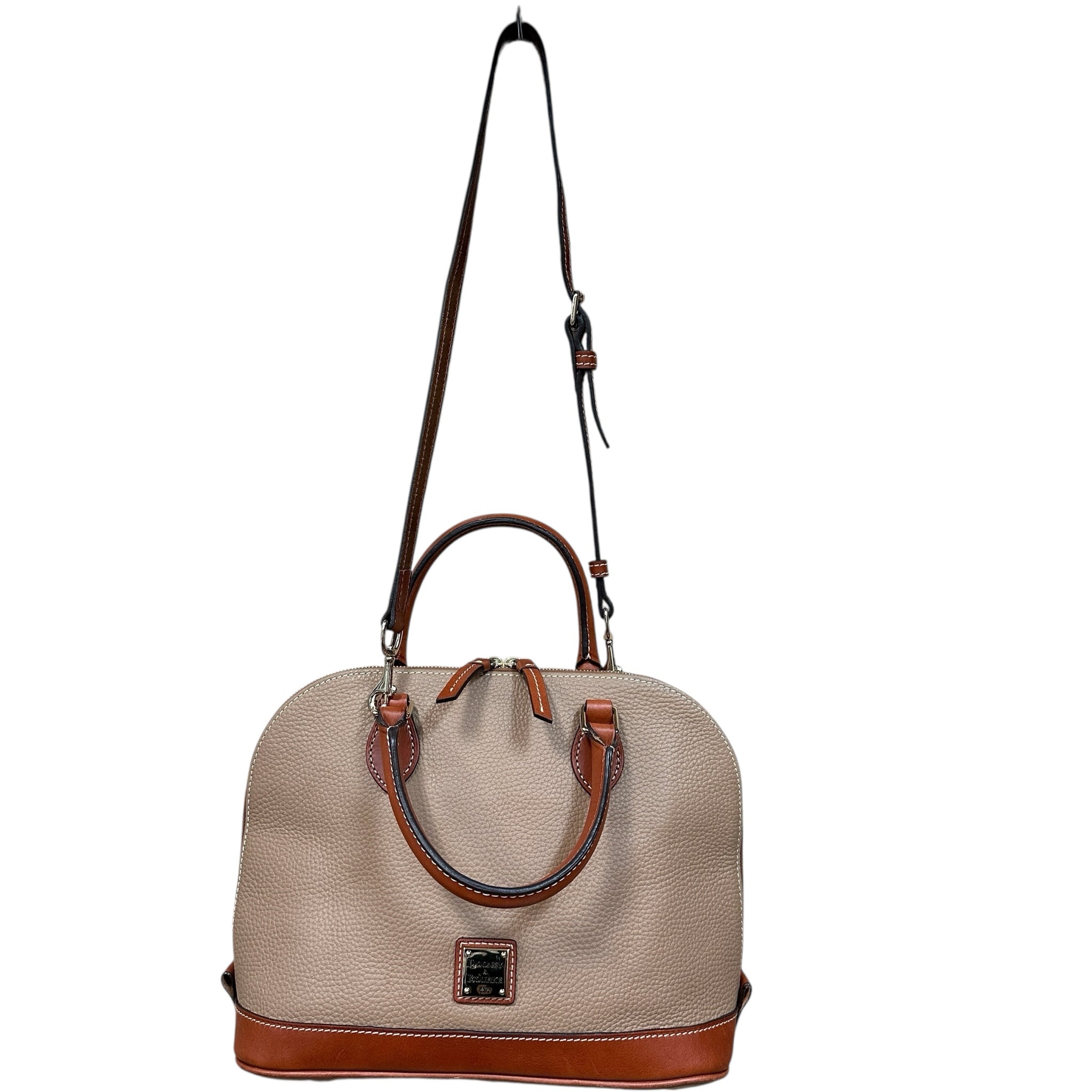 Dooney & Bourke Pebble Grain "Zip Zip" Satchel Crossbody Bag