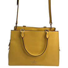 Load image into Gallery viewer, Kate Spade Pebbled Leather Yellow Satchel Crossbody Bag