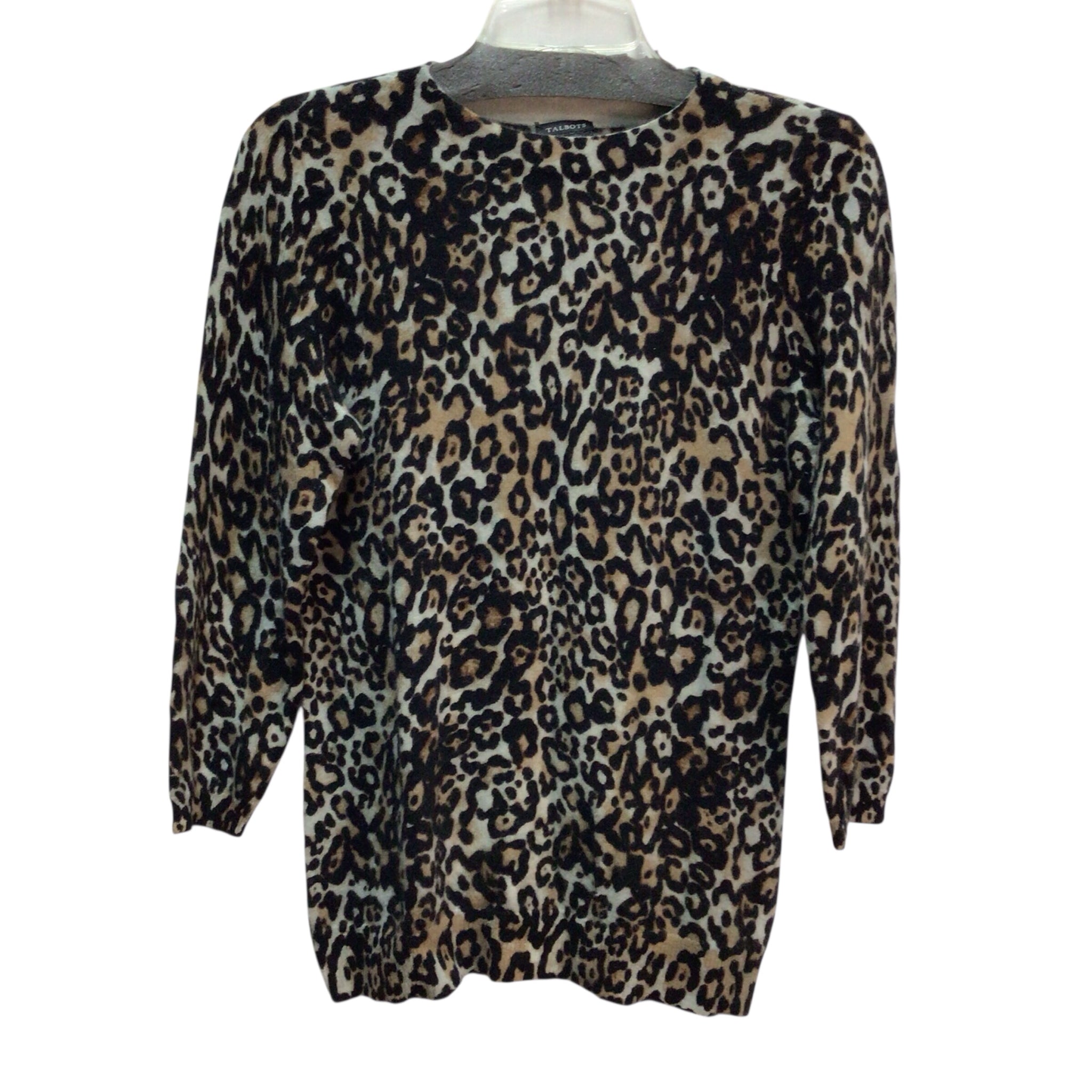 Talbots Animal Print Size M Long Sleeve