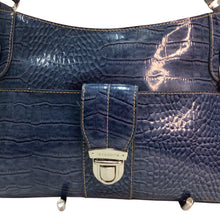 Load image into Gallery viewer, Liz Claiborn Blue Leather Shoulder Bag NWT