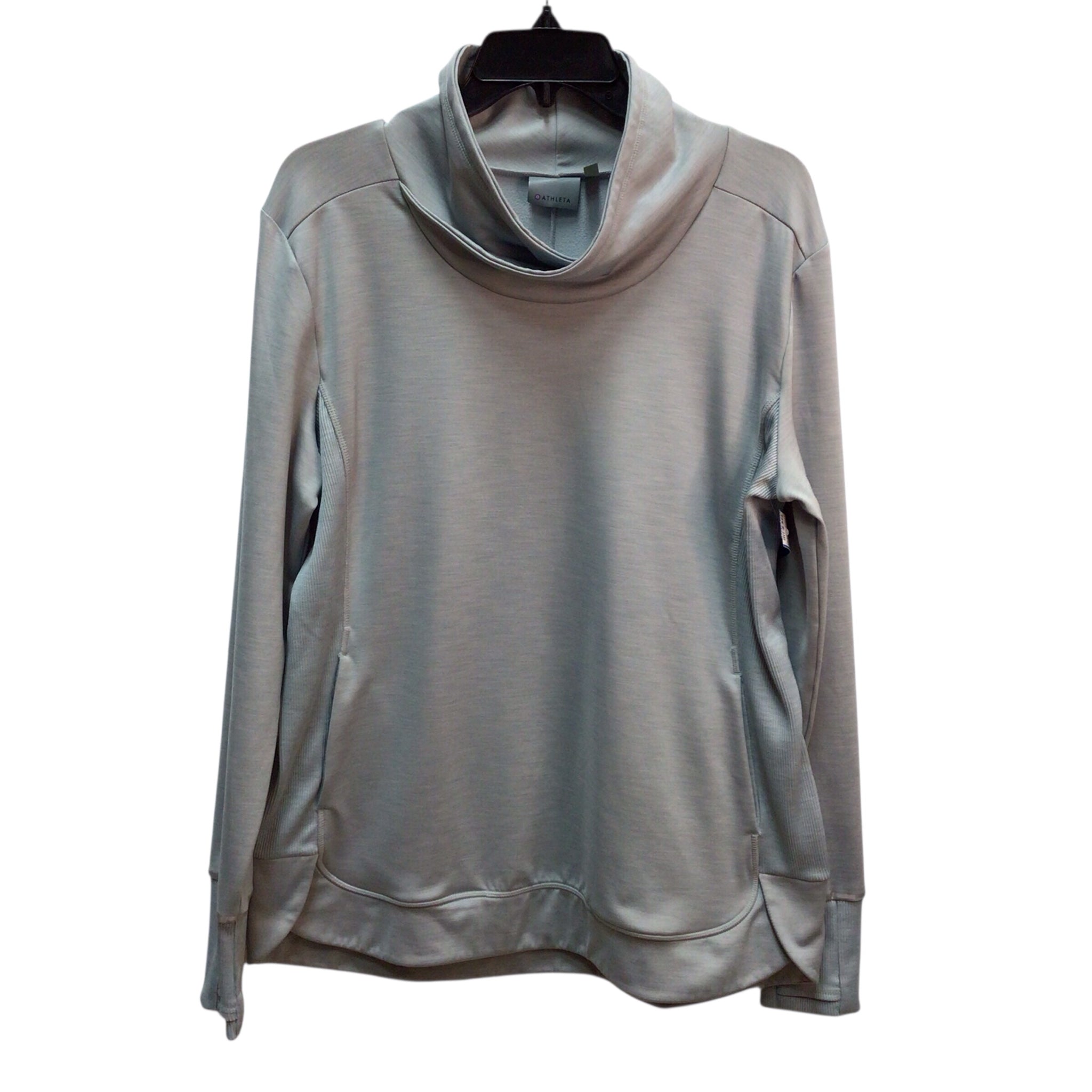 Athleta Blue Gray Long Sleeve Sweatshirt Size L