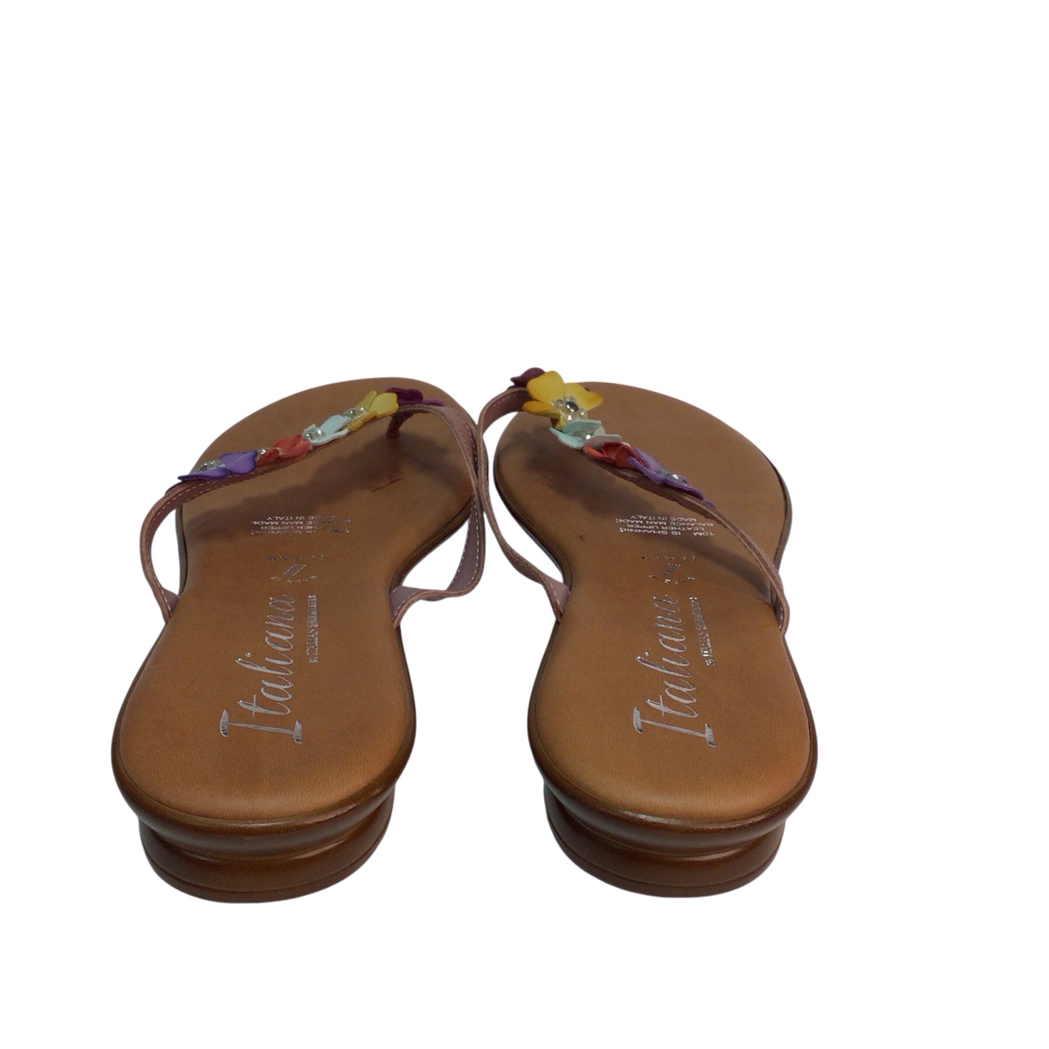 Italian Shoemakers Leather Sandals Size 10M