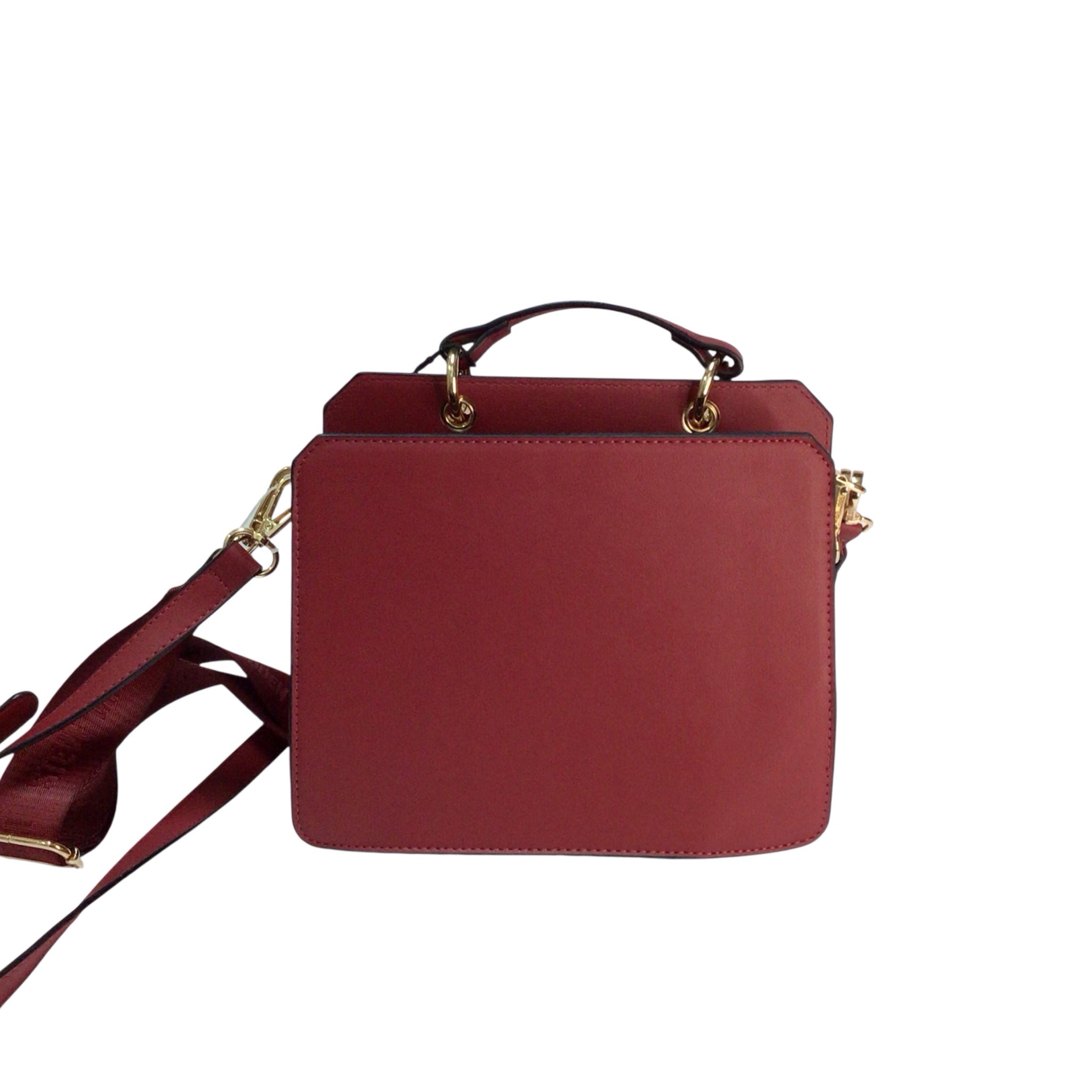 Steve Madden Bevelyn Sun Dried Tomato Satchel Crossbody Bag NWT