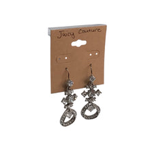 Load image into Gallery viewer, Juicy Couture Rhinestone Earrings 1.75" Long