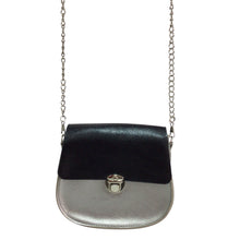 Load image into Gallery viewer, Fashion Black And Silver Crossbody Bag