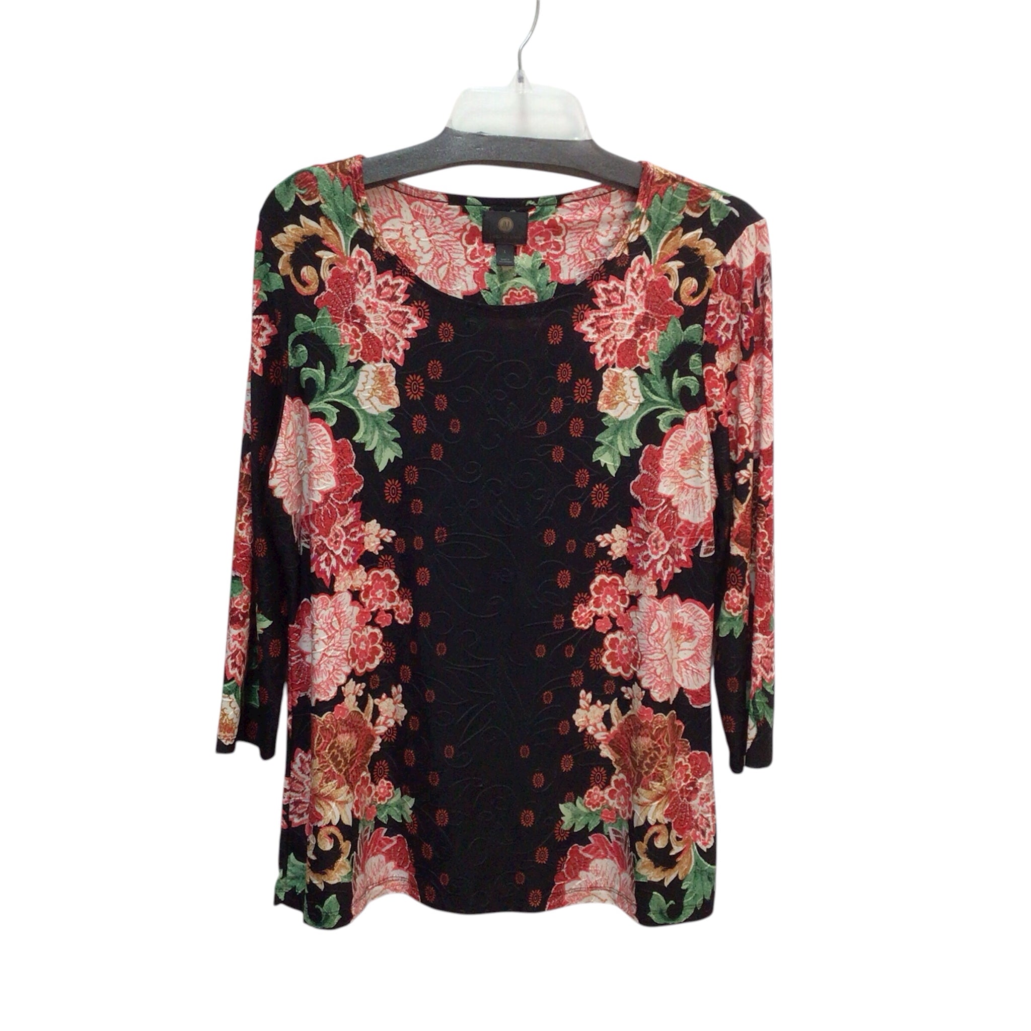 JM Collection Long Sleeve Top Size Large