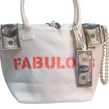 Load image into Gallery viewer, Original Fake Miami White Canvas Tote Bag