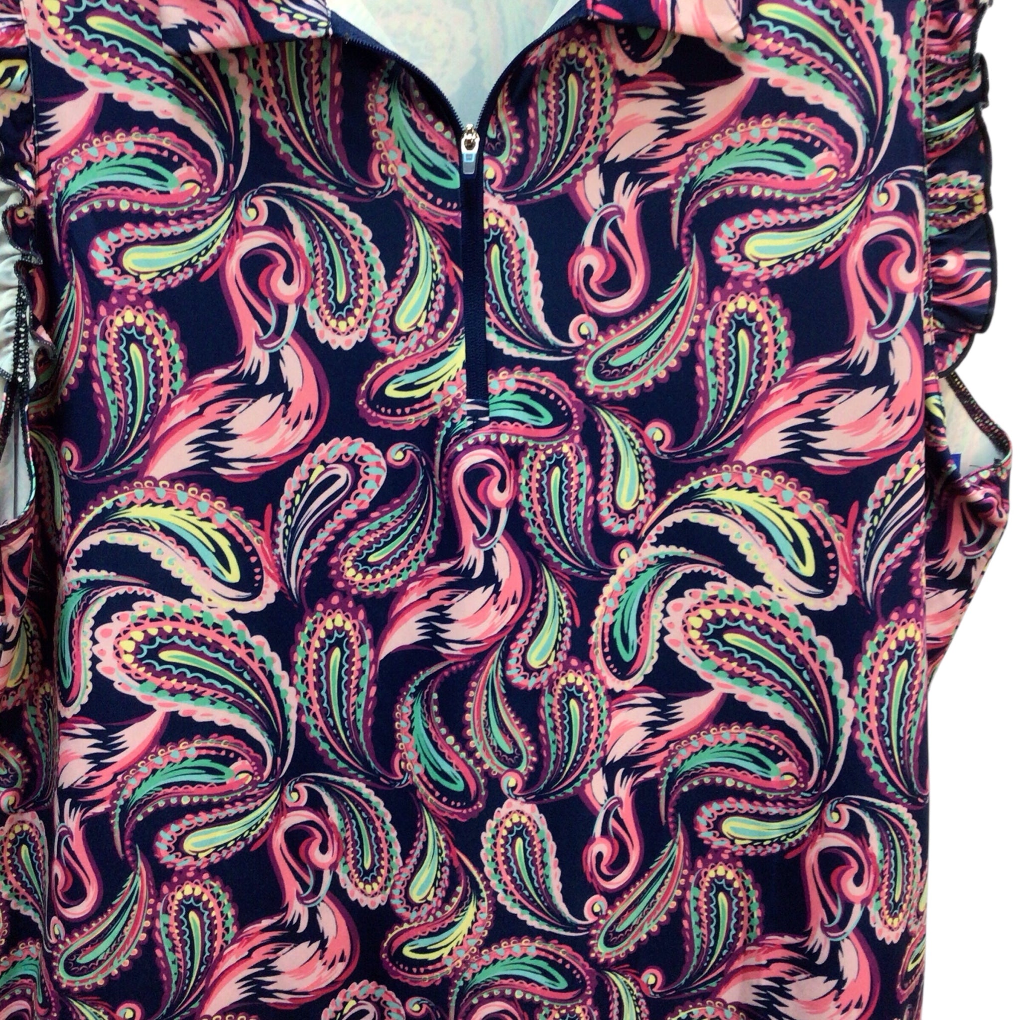 18 Birdies Flamingo Sleeveless Top Size L