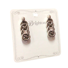 Load image into Gallery viewer, Brighton Interlok Lustre Post Style Silver Plated Dangle Earrings JA7601