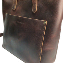 Load image into Gallery viewer, Portland Leather Brown Crossbody Satchel Handbag