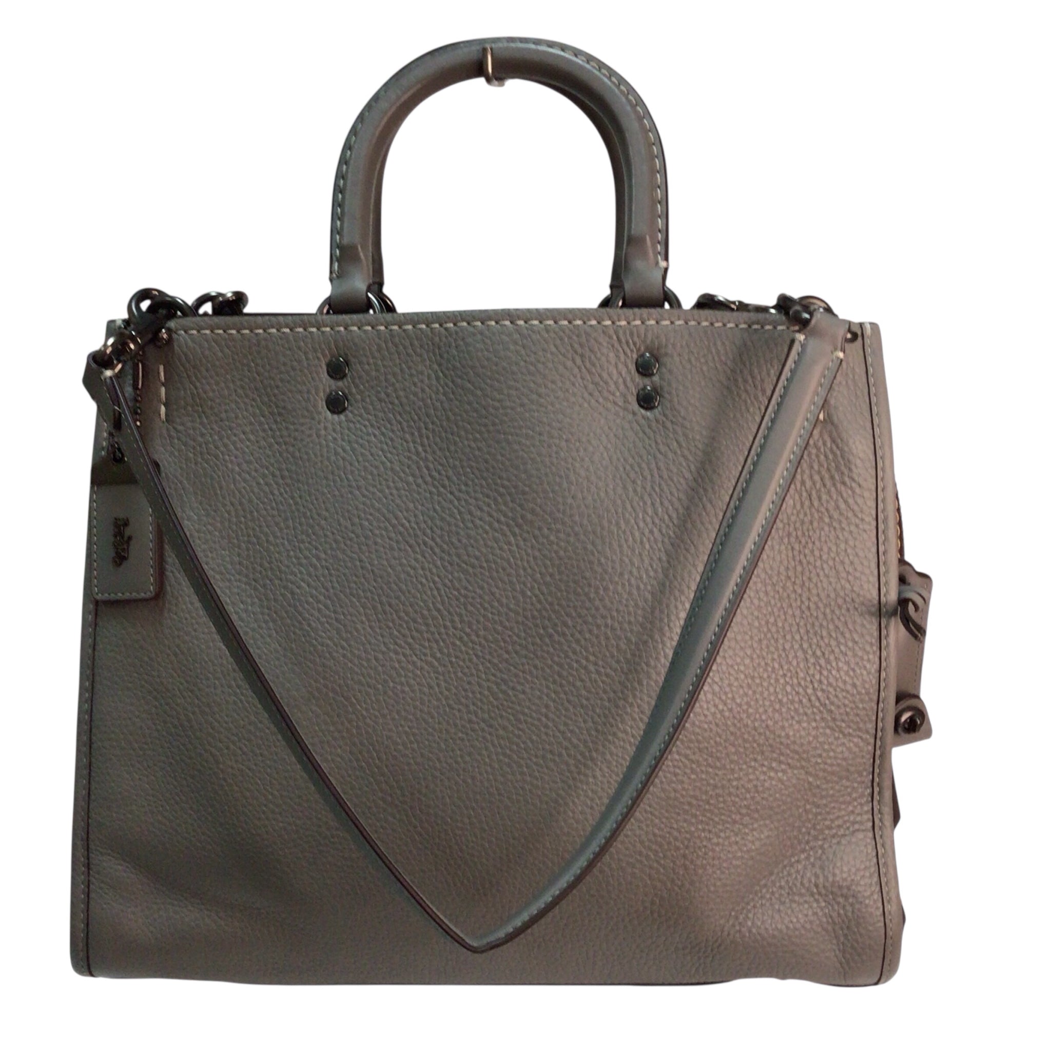 Coach Rogue Large Gray Handbag/Satchel