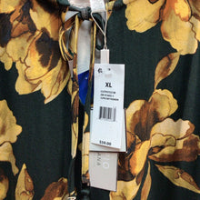 Load image into Gallery viewer, Cupio Green And Yellow Flowers Long Sleeve Top Size XL NWT