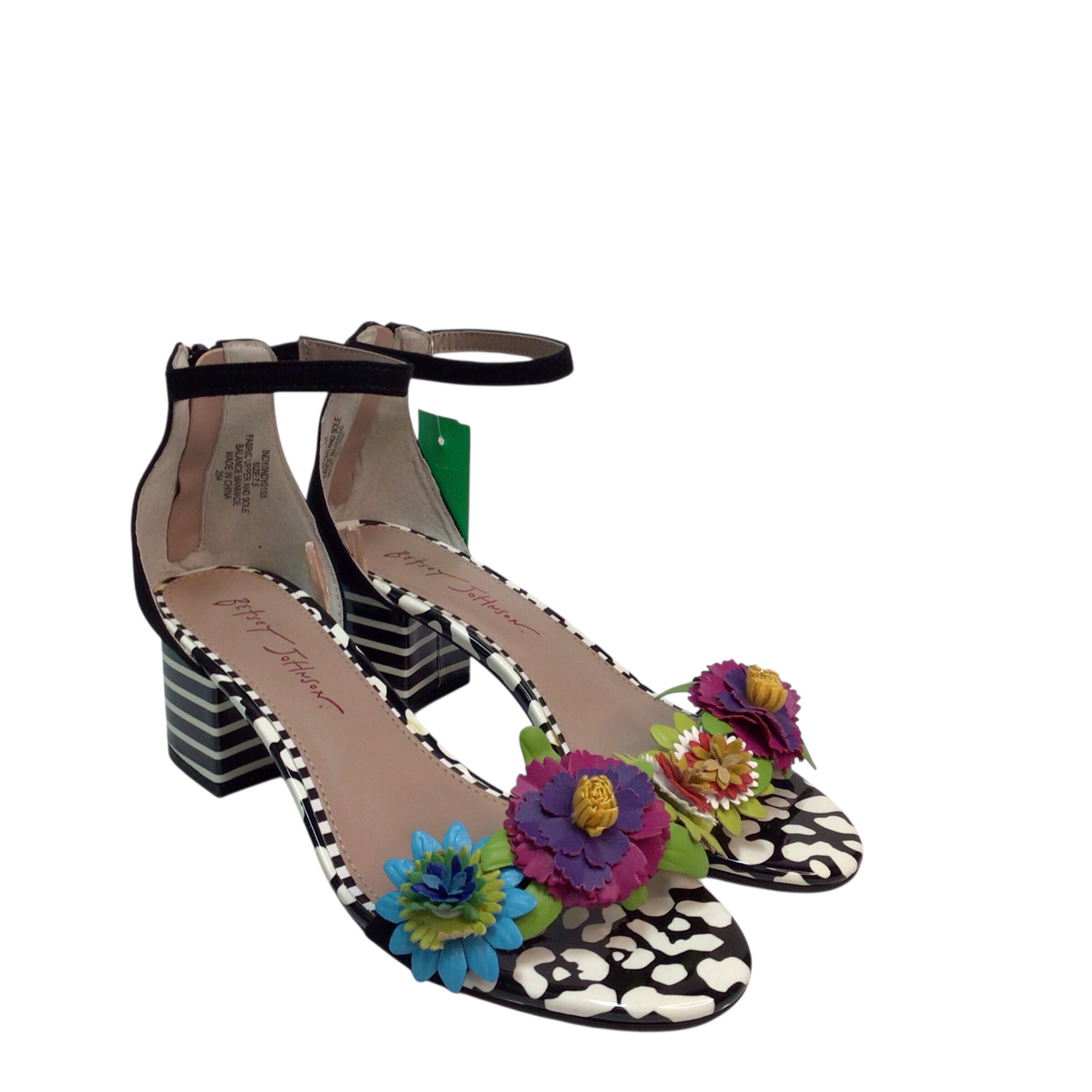 Betsey Johnson Indy Lore Floral Heels Size 7.5