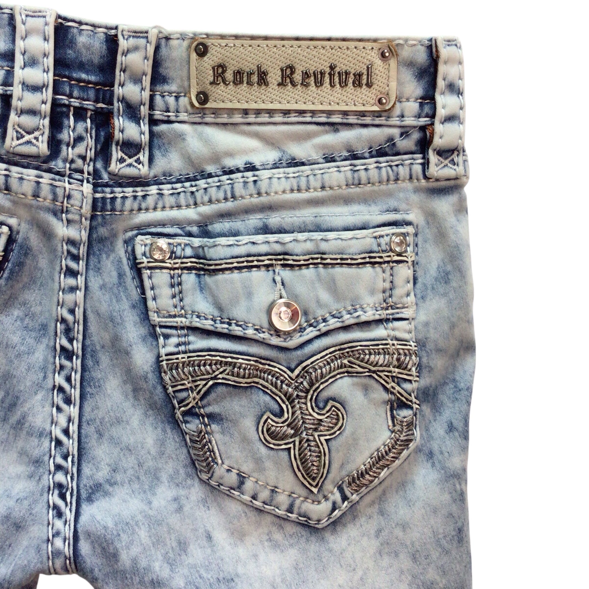 Rock Revival Denim Crops Size 6/7