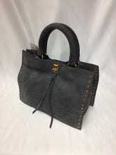 Load image into Gallery viewer, Rebecca Minkoff Small Gray Suede  Satchel