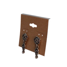 Load image into Gallery viewer, Brighton Silver Toned Scroll Dangling Post Earrings
