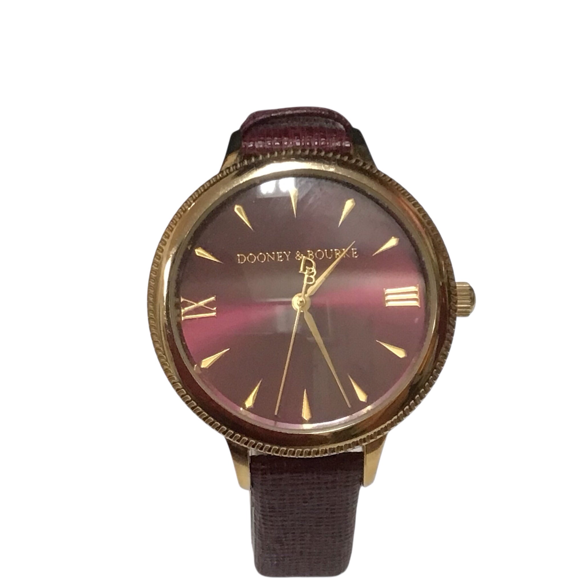Dooney & Bourke Sterling Silver Magenta & Gold Women's Watch