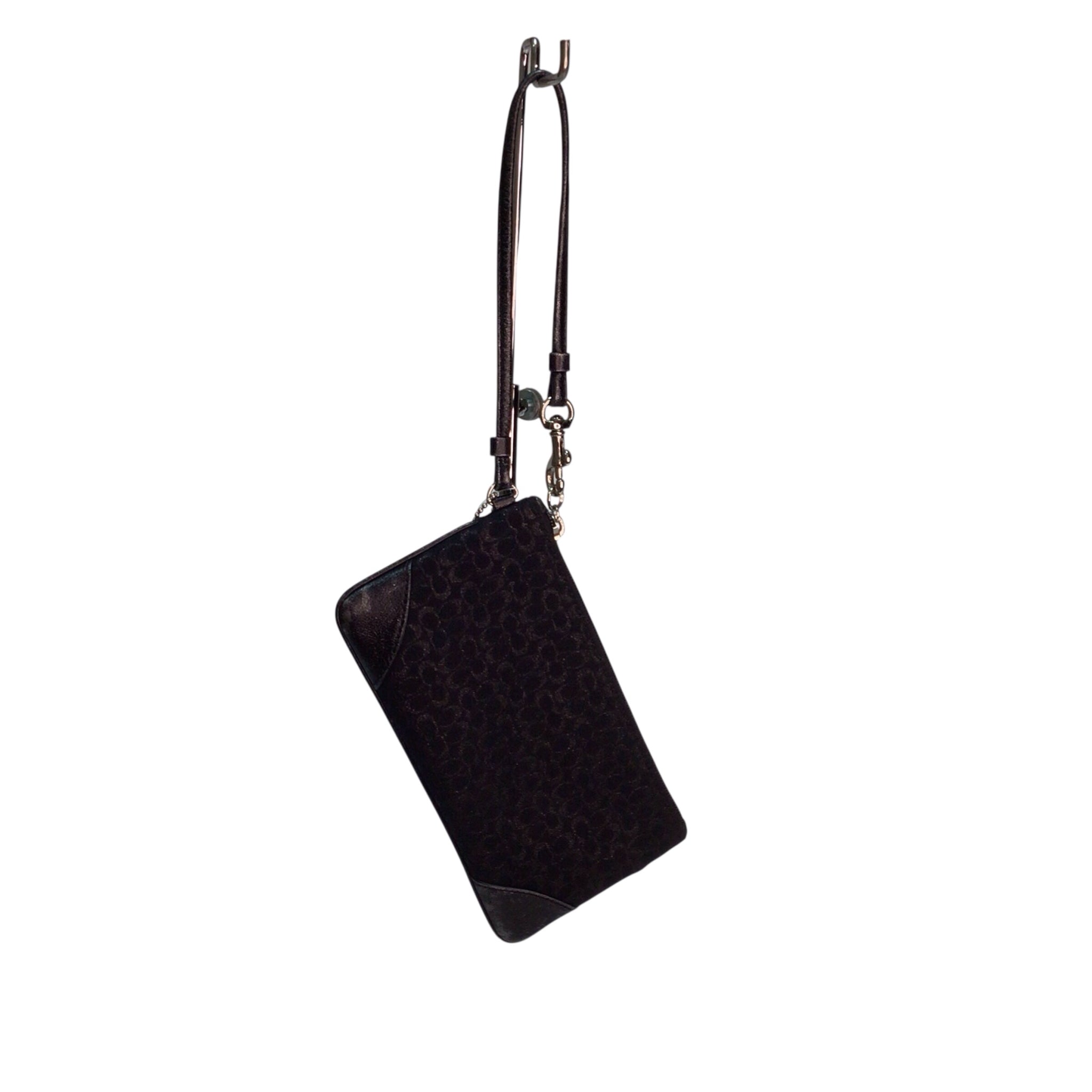 Coach Signature Wristlet Black