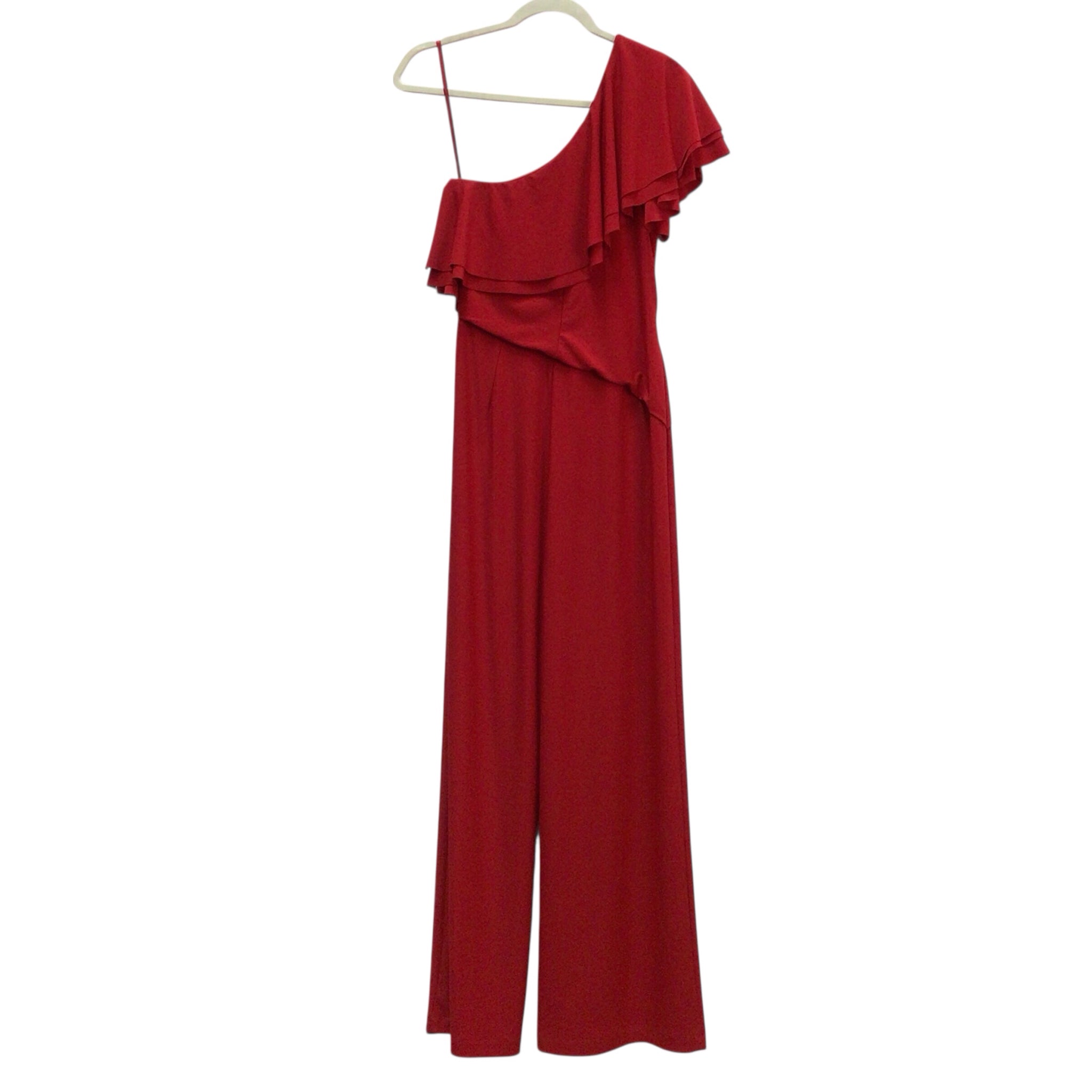 Ralph Lauren Red One-Shoulder Jumpsuit Size 4