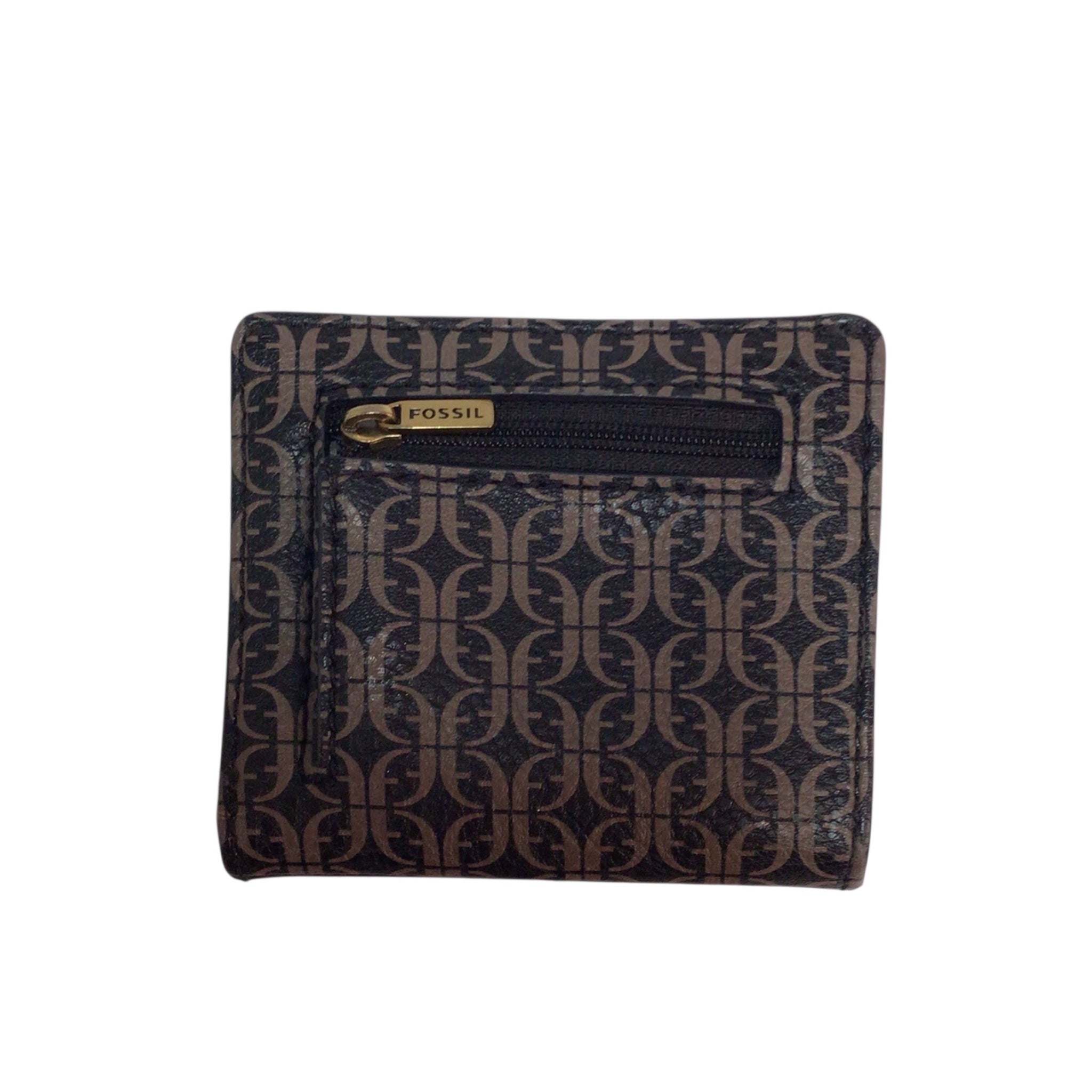 Fossil Black and Brown Tara Multifunction Wallet