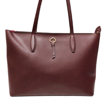 Load image into Gallery viewer, Kate Spade Adel Large Leather Tote Handbag Cherrywood