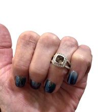 Load image into Gallery viewer, David Yurman Petite Albion Ring SS with Gemstone & Diamonds Size 6