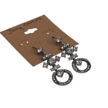 Load image into Gallery viewer, Juicy Couture Rhinestone Earrings 1.75" Long