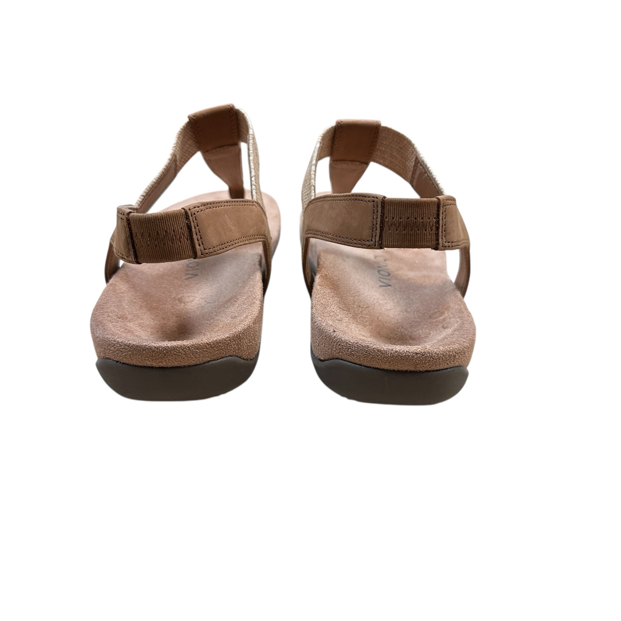 Vionic "Brea" Camel Ankle Sandals Size 10