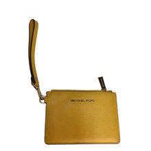 Load image into Gallery viewer, Michael Kors Yellow Wristlet Wallet