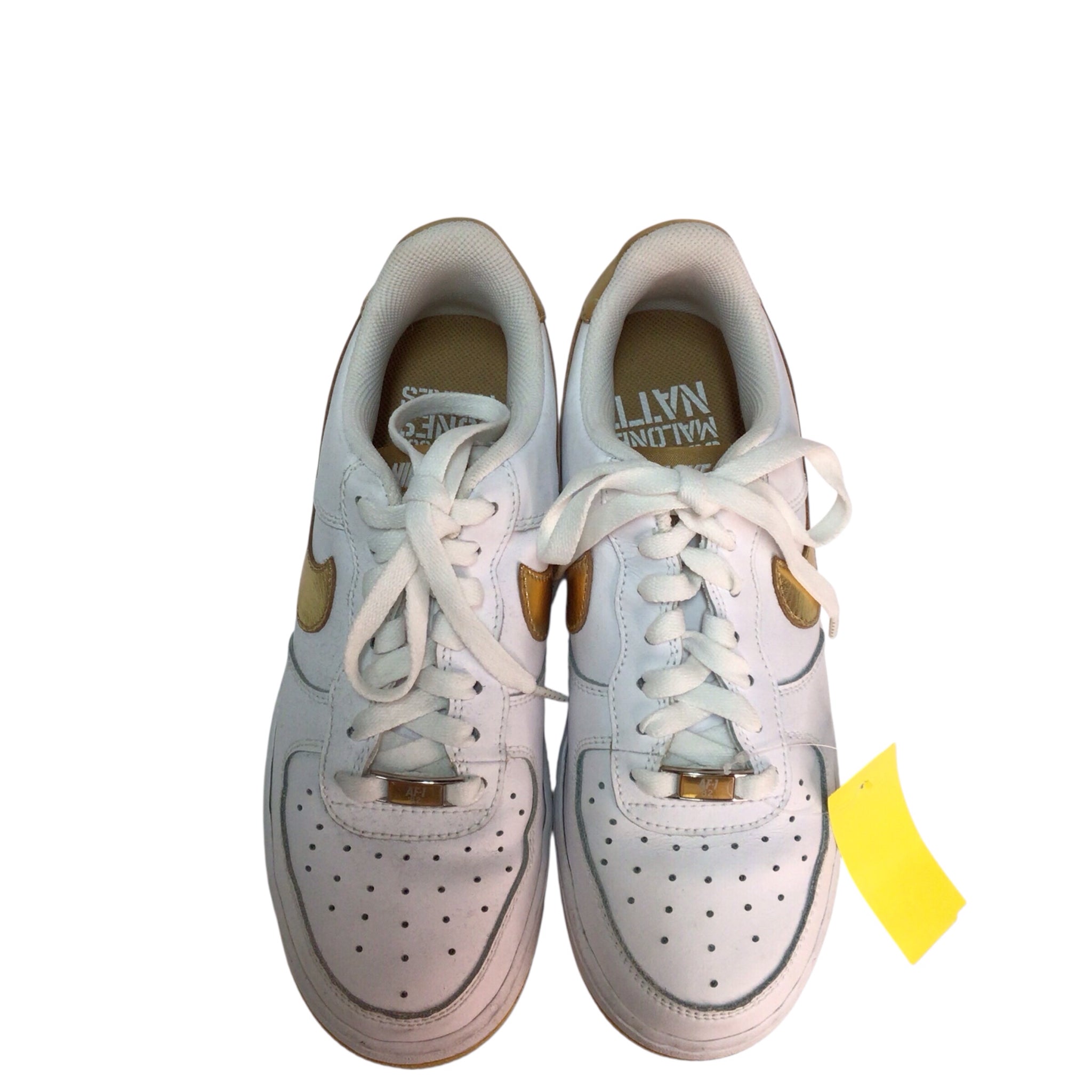 Nike Air Force XXV '82 White Gold Sneakers Women Size 6
