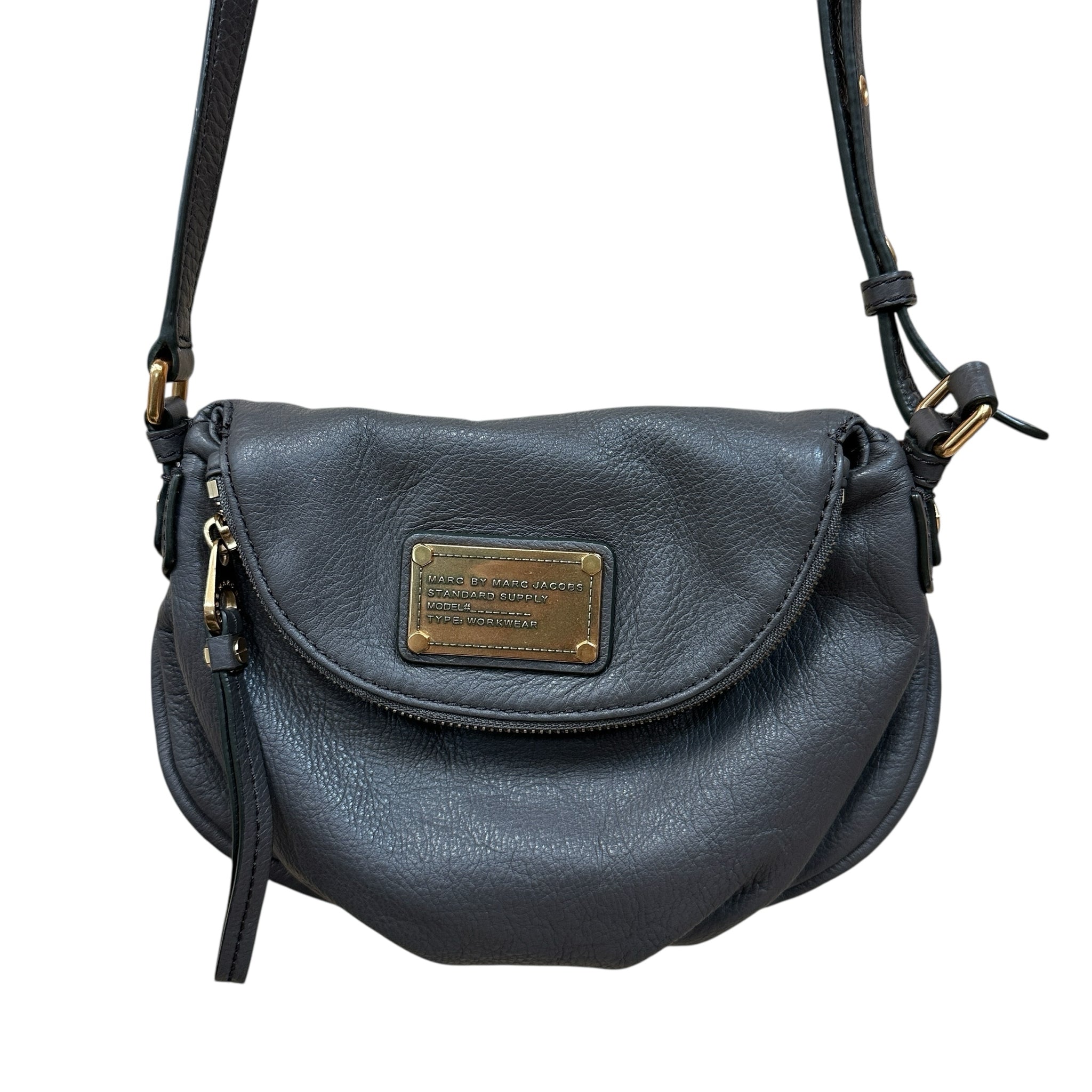 Marc Jacobs Classic Q "Natasha" Gray Leather Crossbody Bag