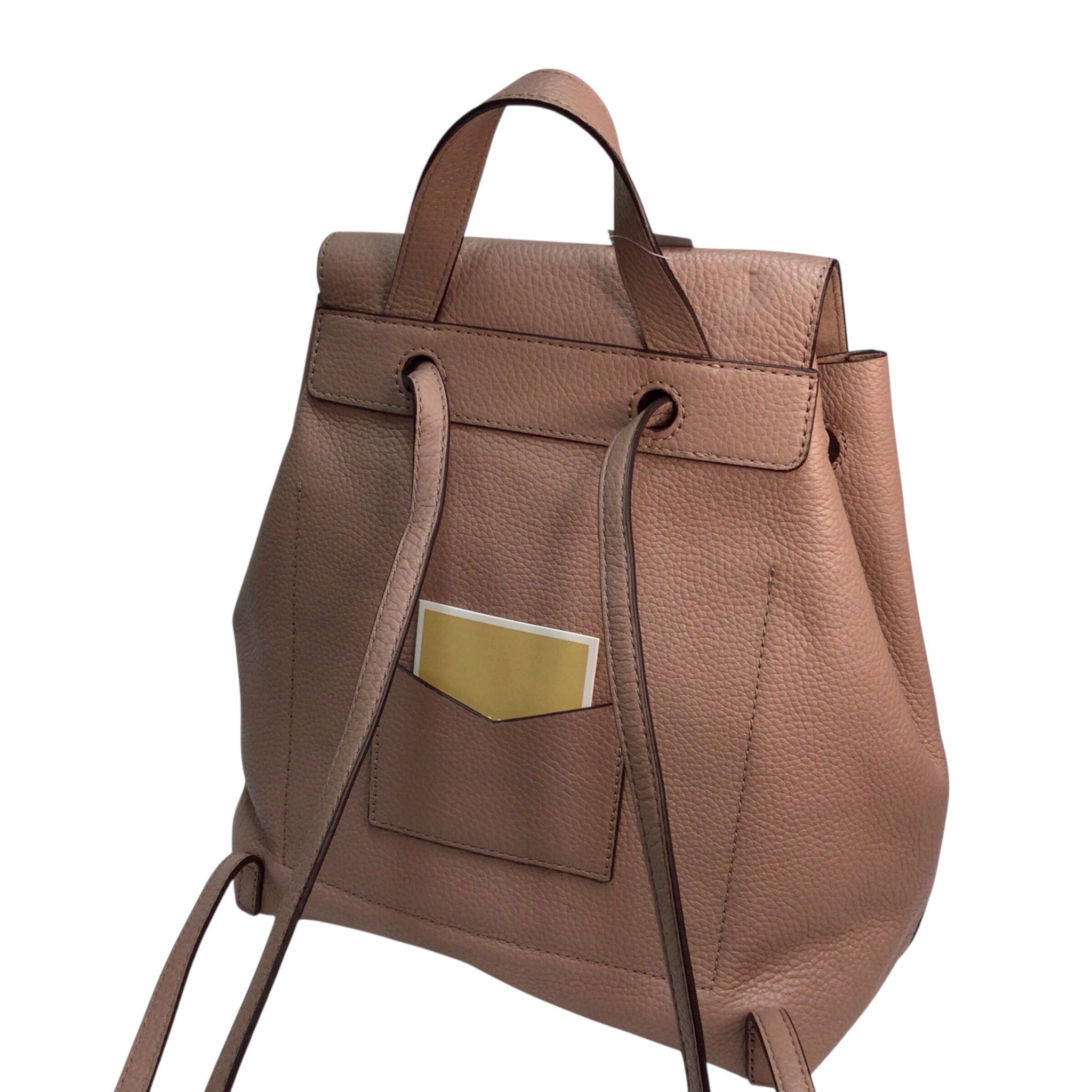 Michael Kors Pebbled Leather Backpack Light Mauve