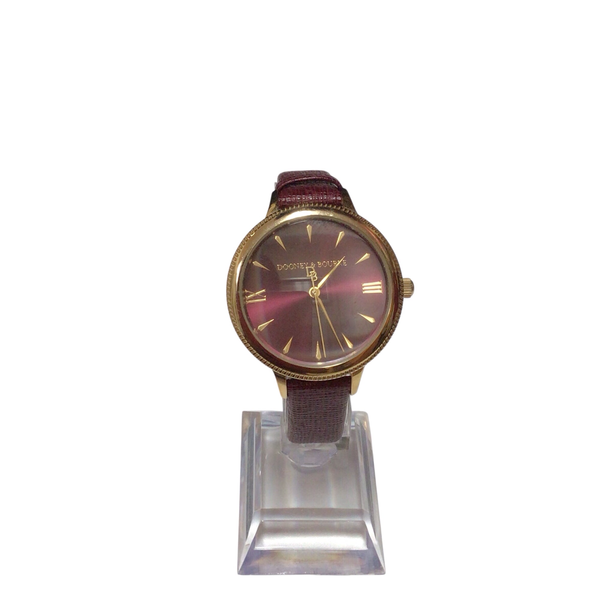 Dooney & Bourke Sterling Silver Magenta & Gold Women's Watch
