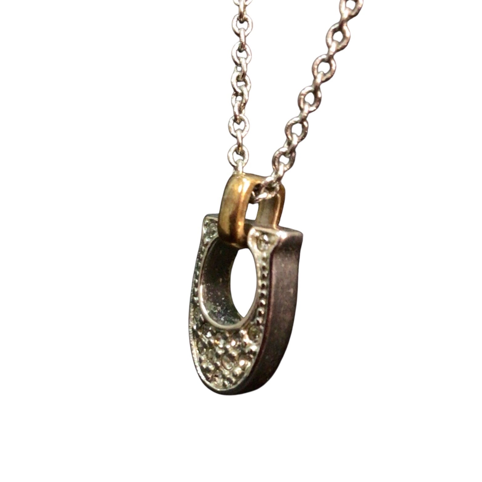 Coach Pave Signature Necklace 18"