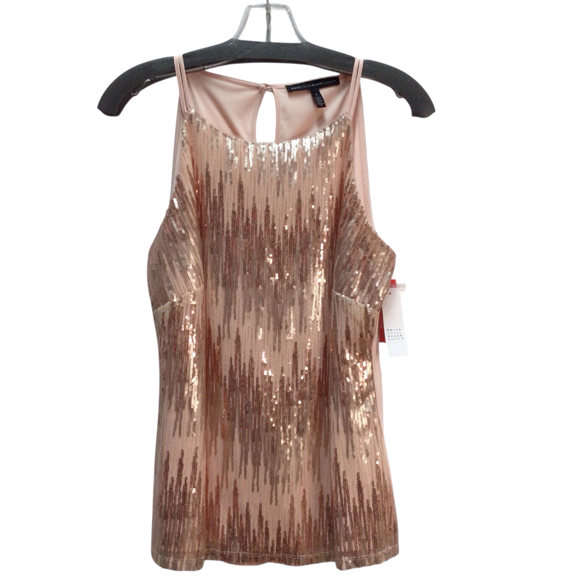 White House Black Market Sleeveless Sequined Top Size Small