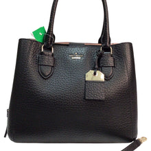 Load image into Gallery viewer, Kate Spade Medium Pebbled Leather Satchel Crossbody Bag Black