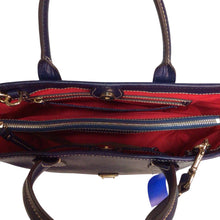 Load image into Gallery viewer, Dooney & Bourke Navy Blue  Satchel Crossbody Bag