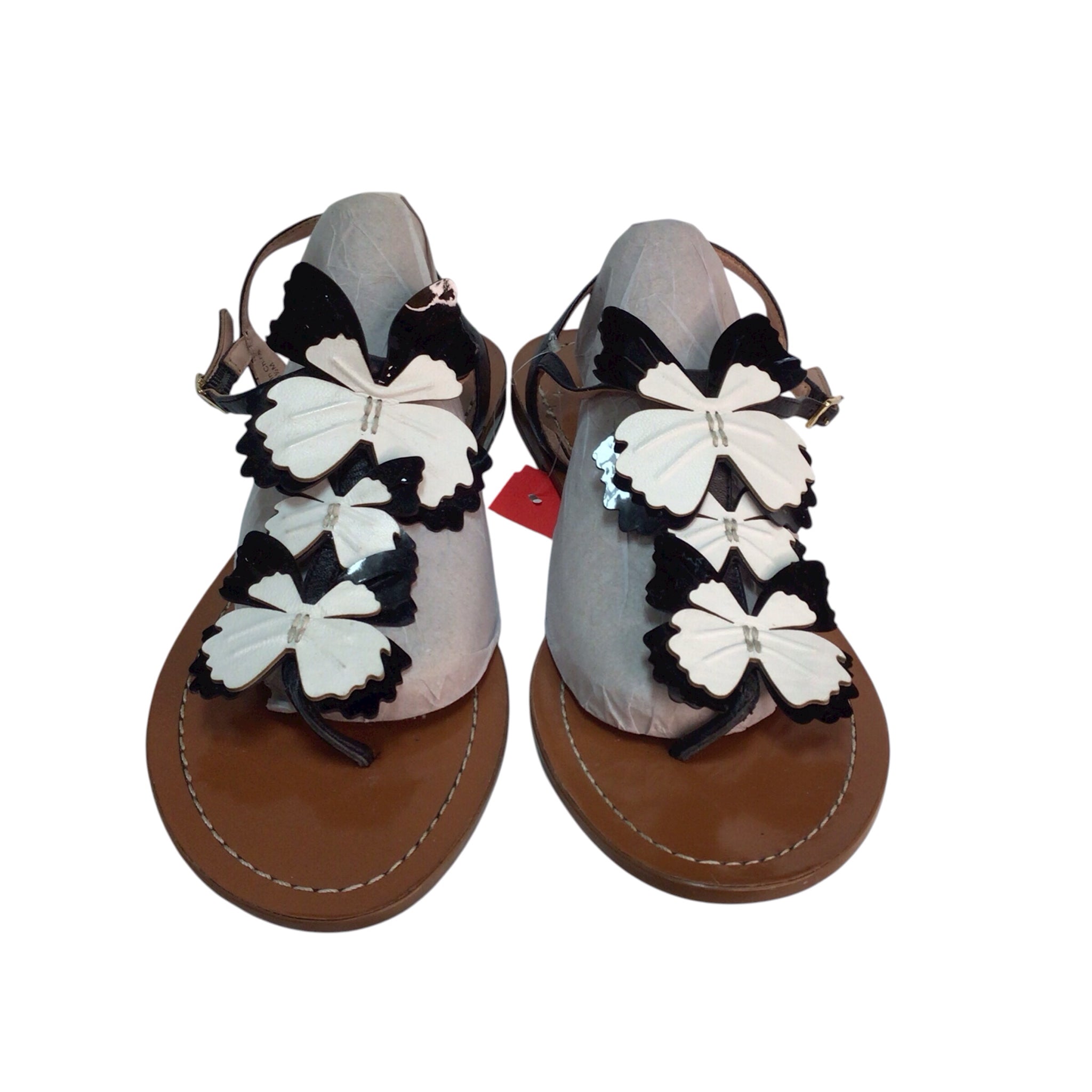 Kate Spade Black And White Butterfly Celo Sandal Size 9.5