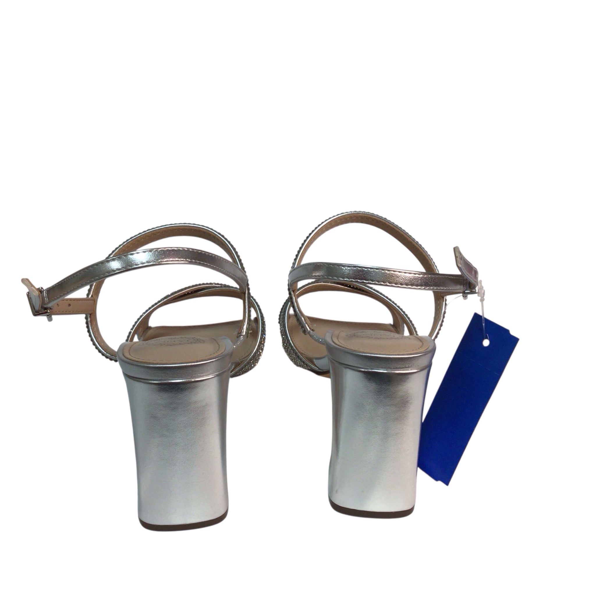 Nicole Miller Silver Heel Shoes Size 7