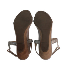 Load image into Gallery viewer, Vionic Emmy Women's Silver Backstrap Wedge Sandal Size 7.5