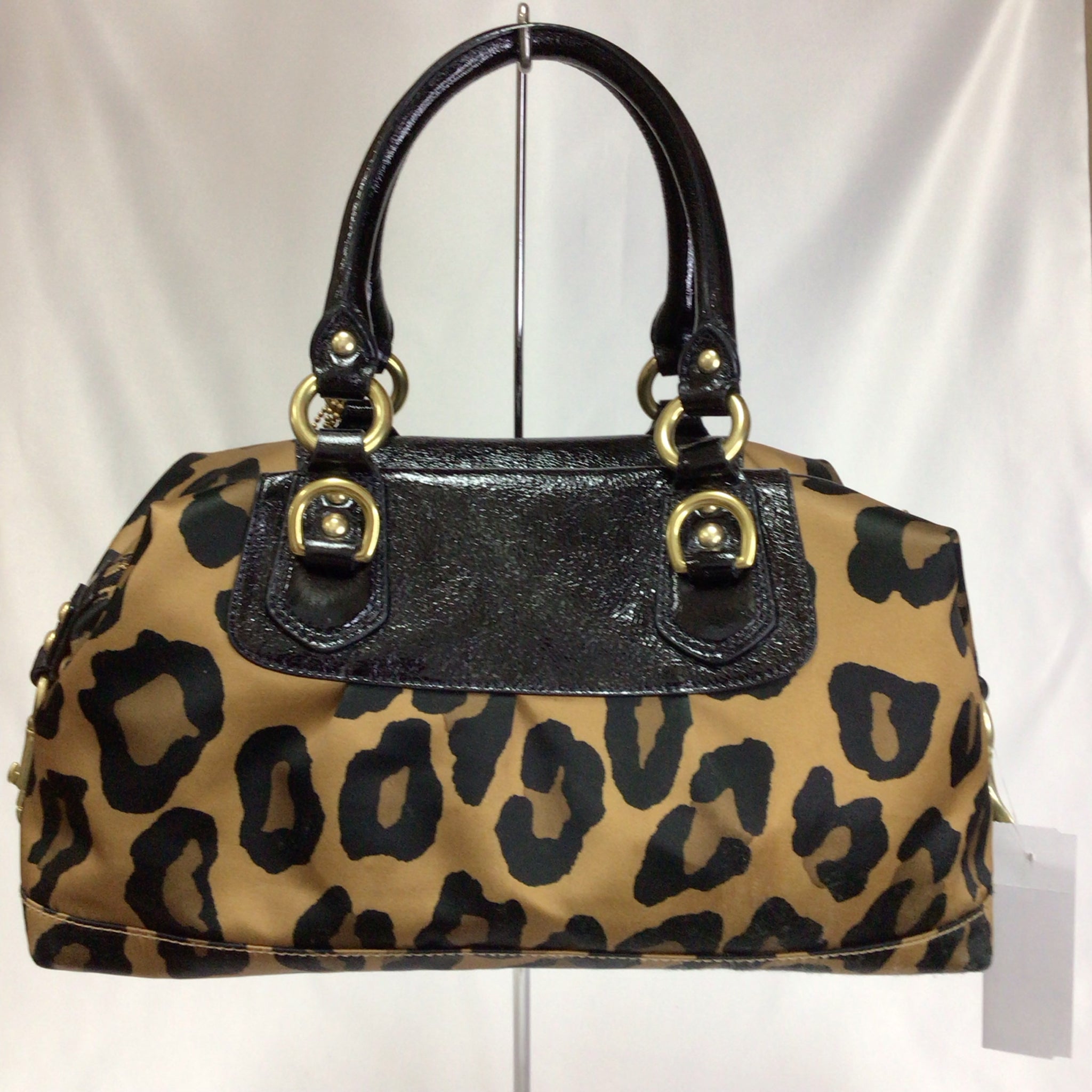 Coach Madison Ocelot Leopard Print Sabrina 15553 Satchel Handbag