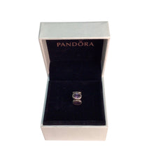 Load image into Gallery viewer, Pandora "Oval Lights" Amethyst & Sterling Silver Jewelry Charm