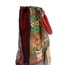 Load image into Gallery viewer, Anuschka Handpainted Leather Le Cafe Satchel Shoulder Bag NWT