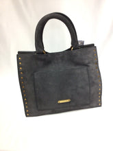 Load image into Gallery viewer, Rebecca Minkoff Small Gray Suede  Satchel