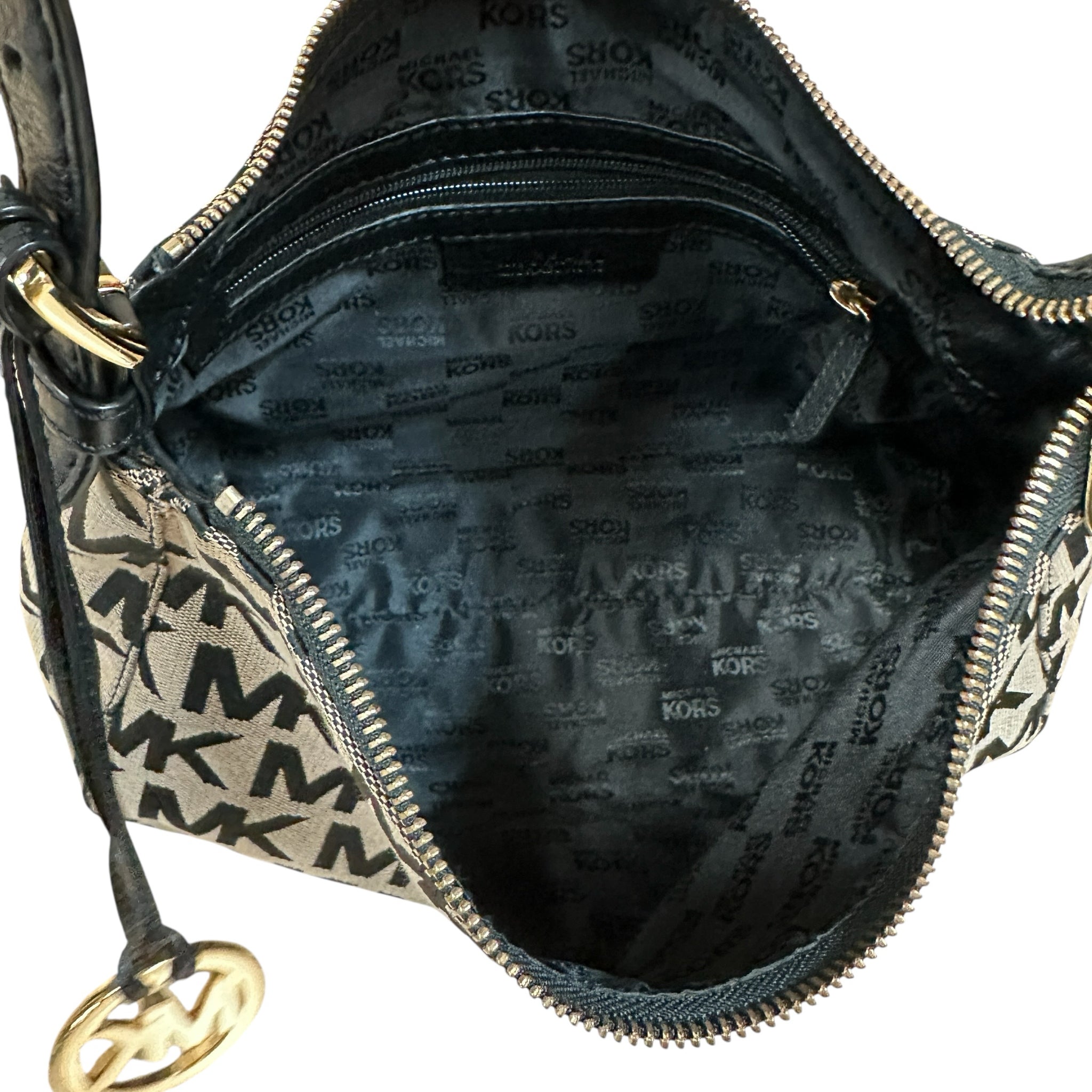 Michael Kors Tan Signature Canvas Shoulder Bag