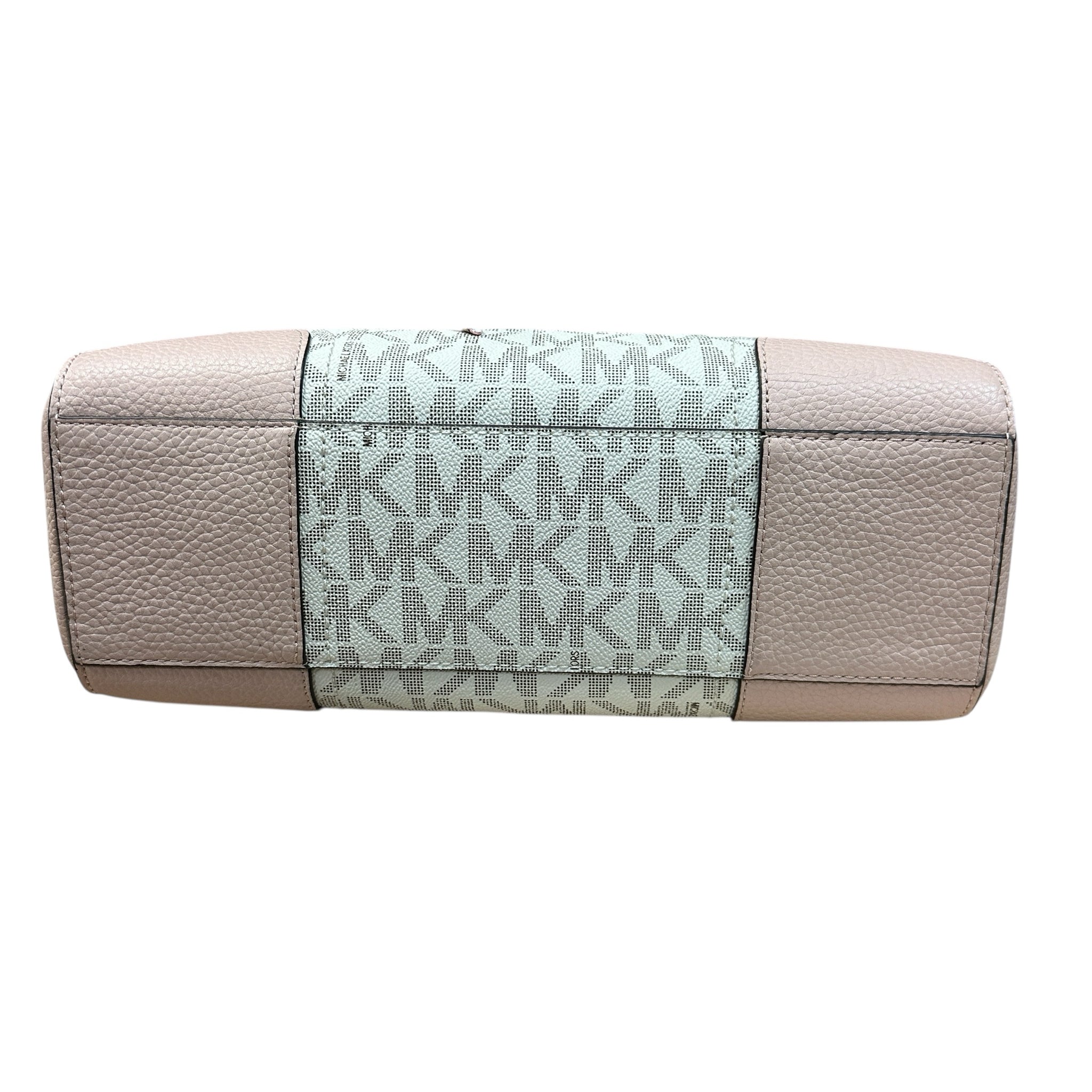 Michael Kors Hattie Cream & Blush Bowling Ball Satchel Crossbody Bag