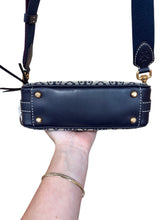 Load image into Gallery viewer, Tory Burch Monogram Jacquard Camera Crossbody bag Navy